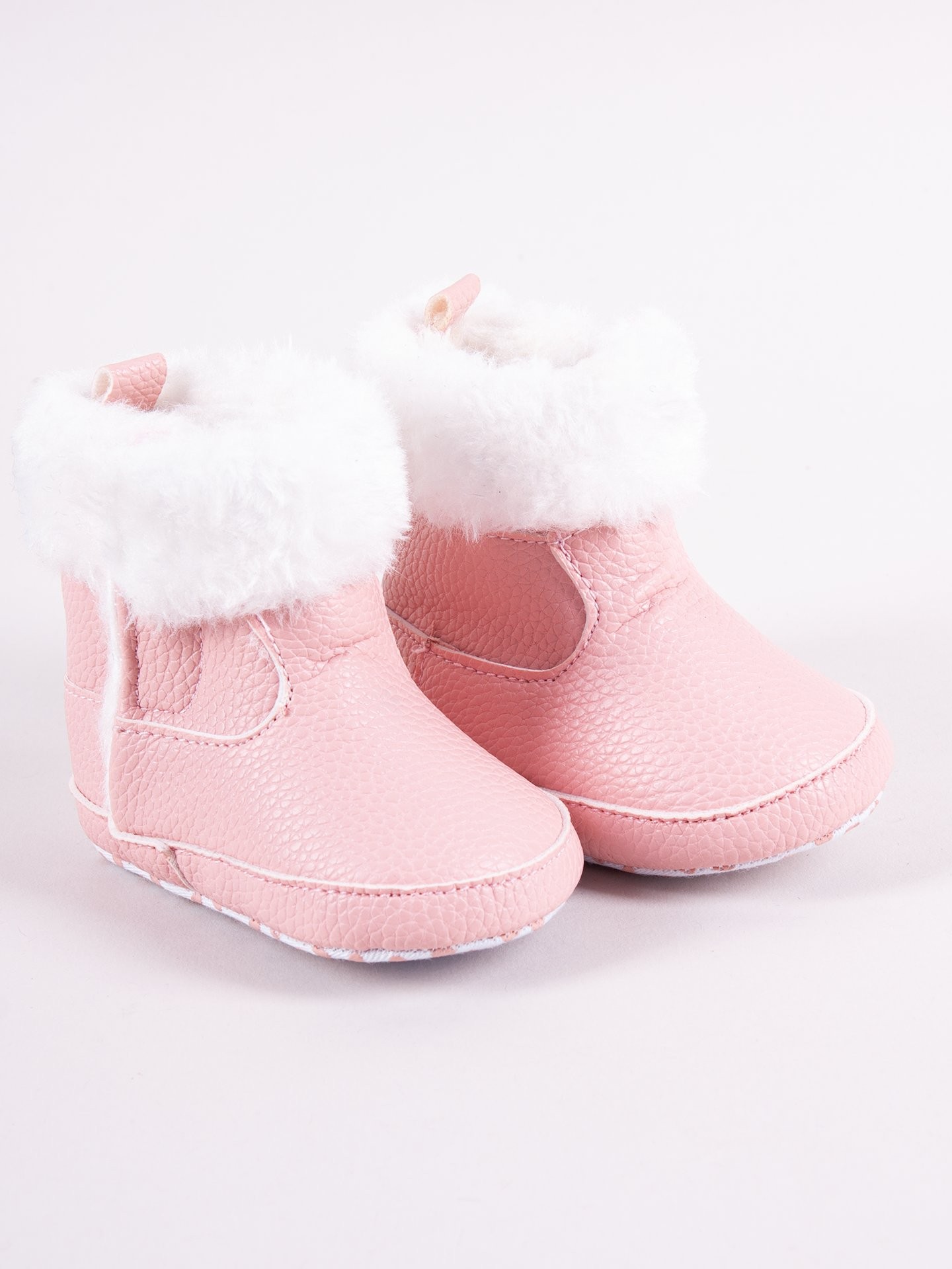 Levně Dětské zimní boty Yoclub Yoclub_Velcro_Strappy_Girls'_Boots_OBO-0185G-0500_Pink