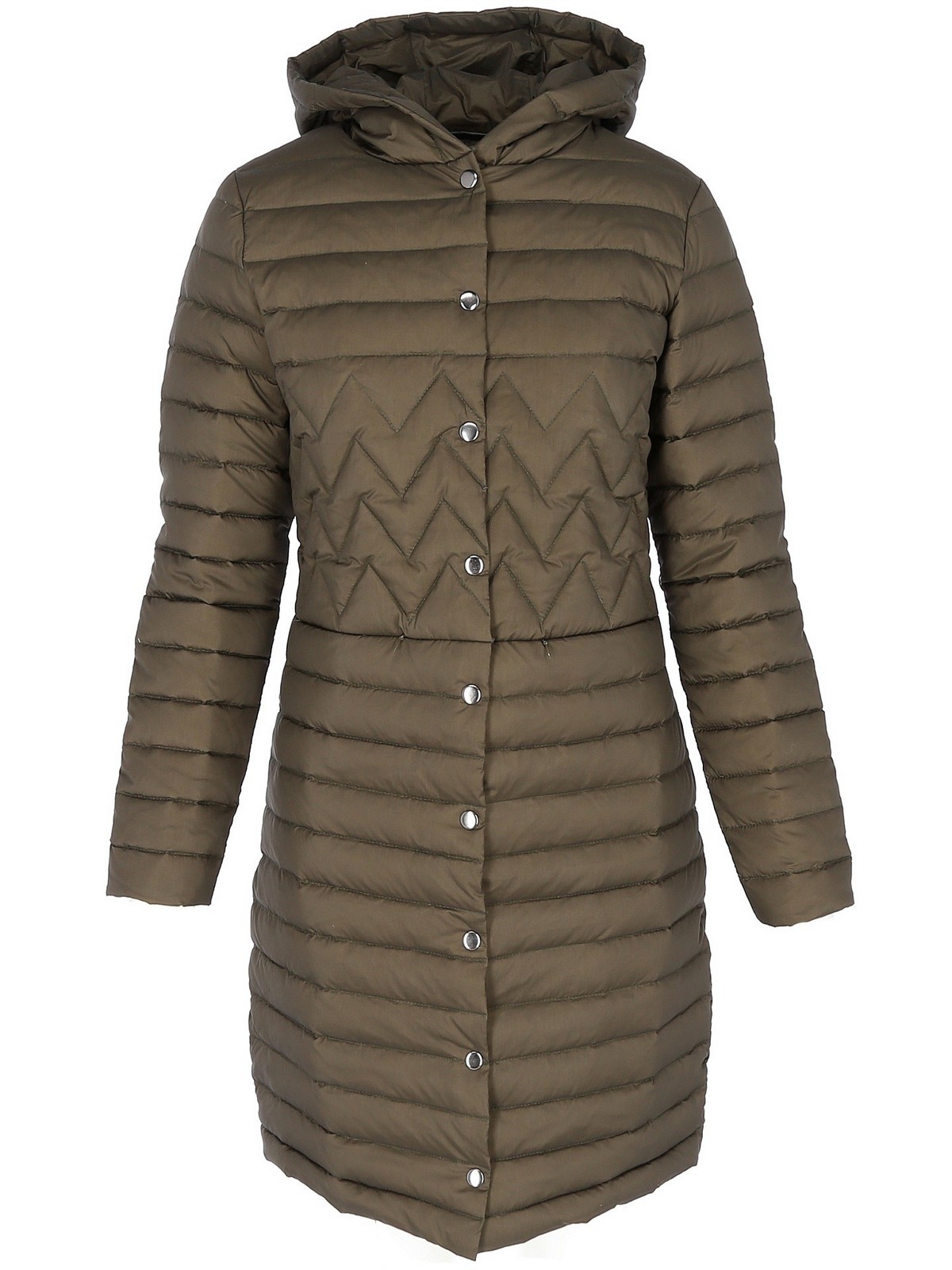 PERSO Woman's Down transitional quilted women's jacket with a hood