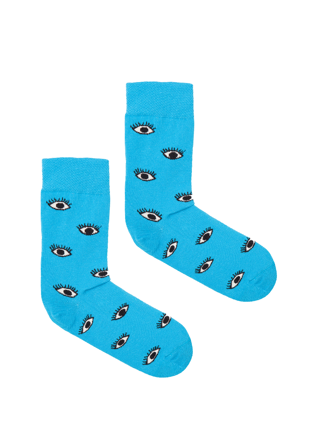 Levně Kabak Unisex's Socks Patterned Blue Eyes