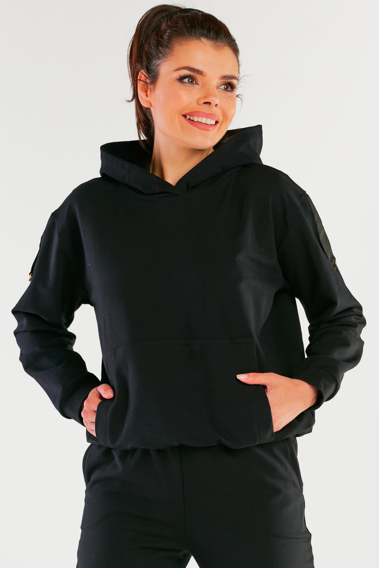 Infinite You Woman's Hoodie M248 Black