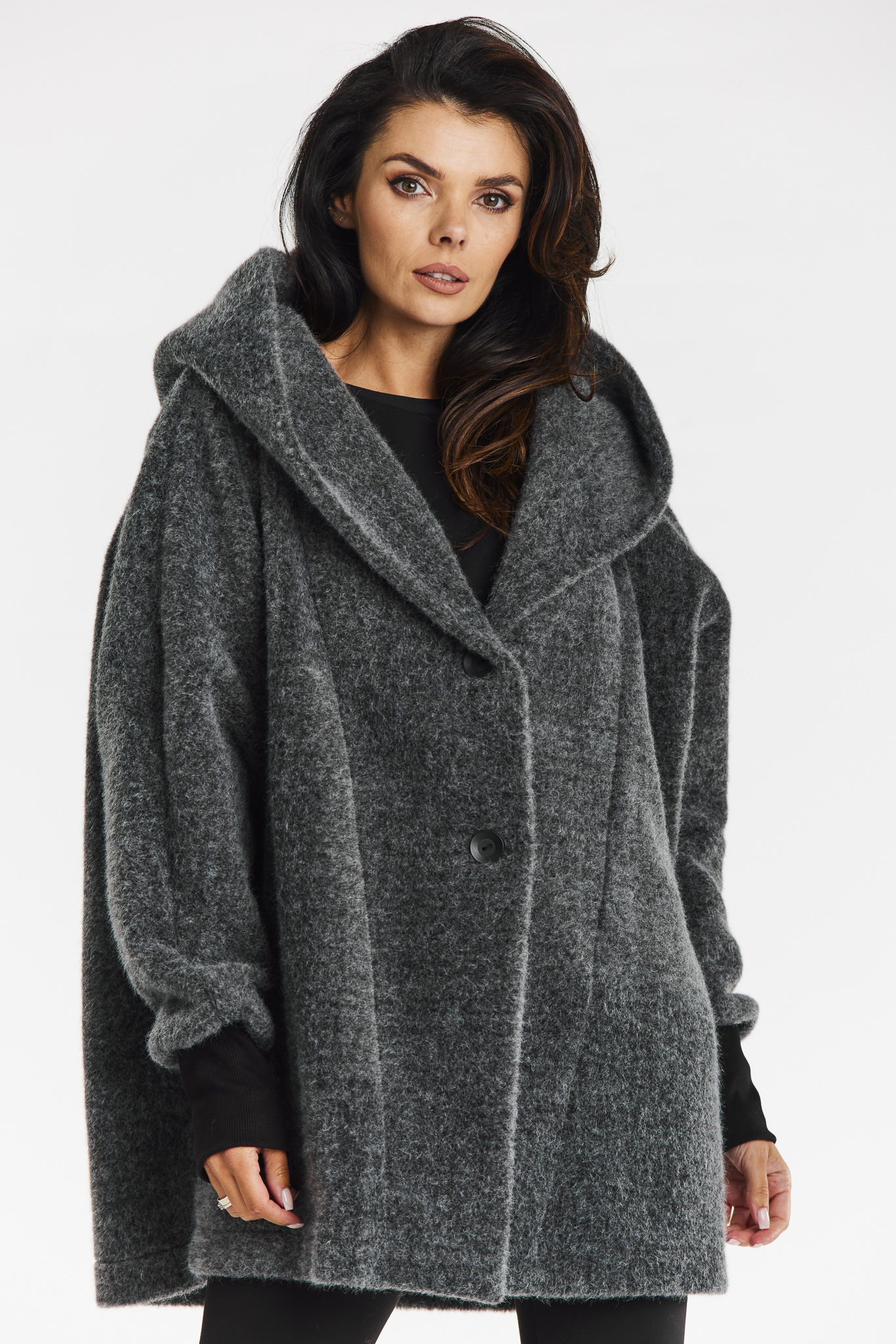Awama Woman's Coat A681 Grey