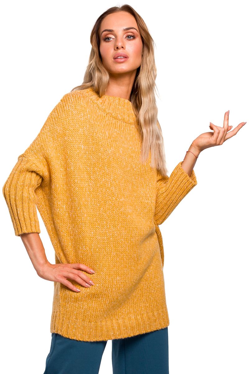Made Of Emotion Woman's Pullover M470 Honey