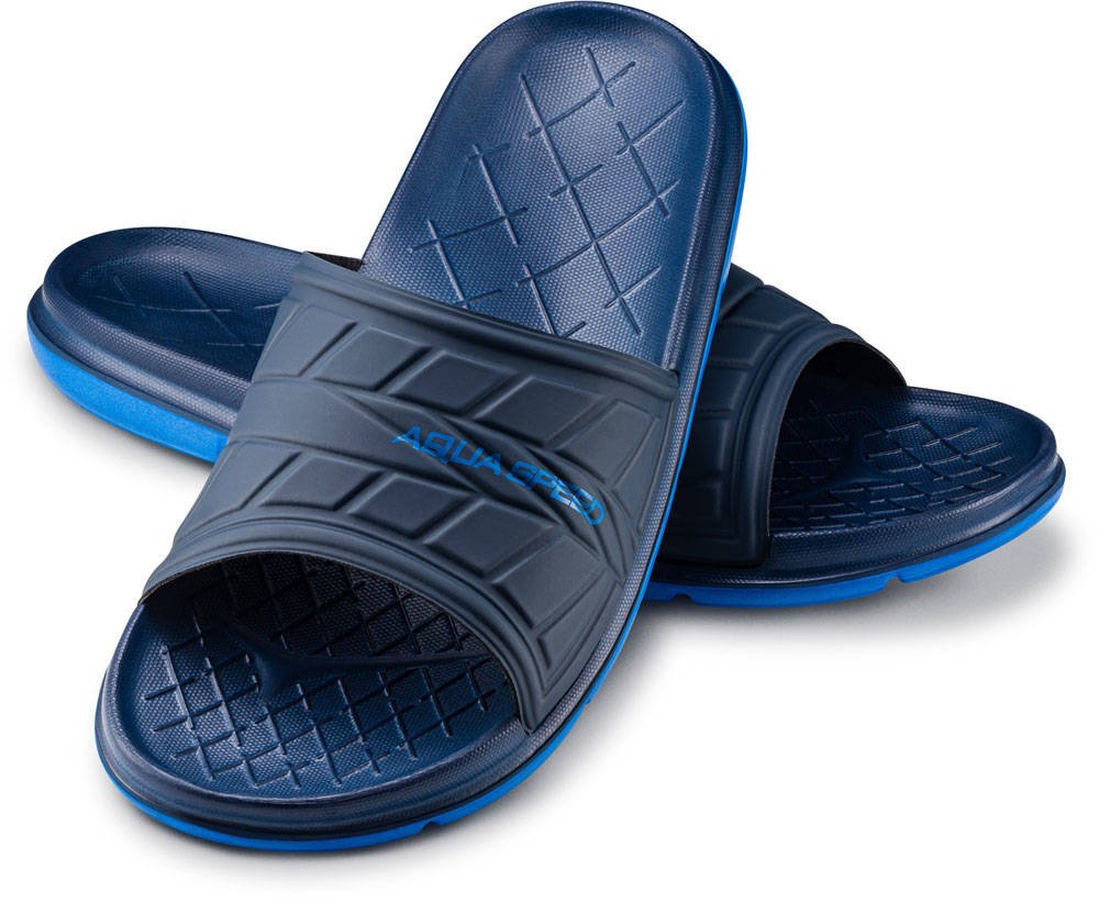 Levně AQUA SPEED Unisex's Swimming Pool Shoes Aspen Navy Blue/Blue