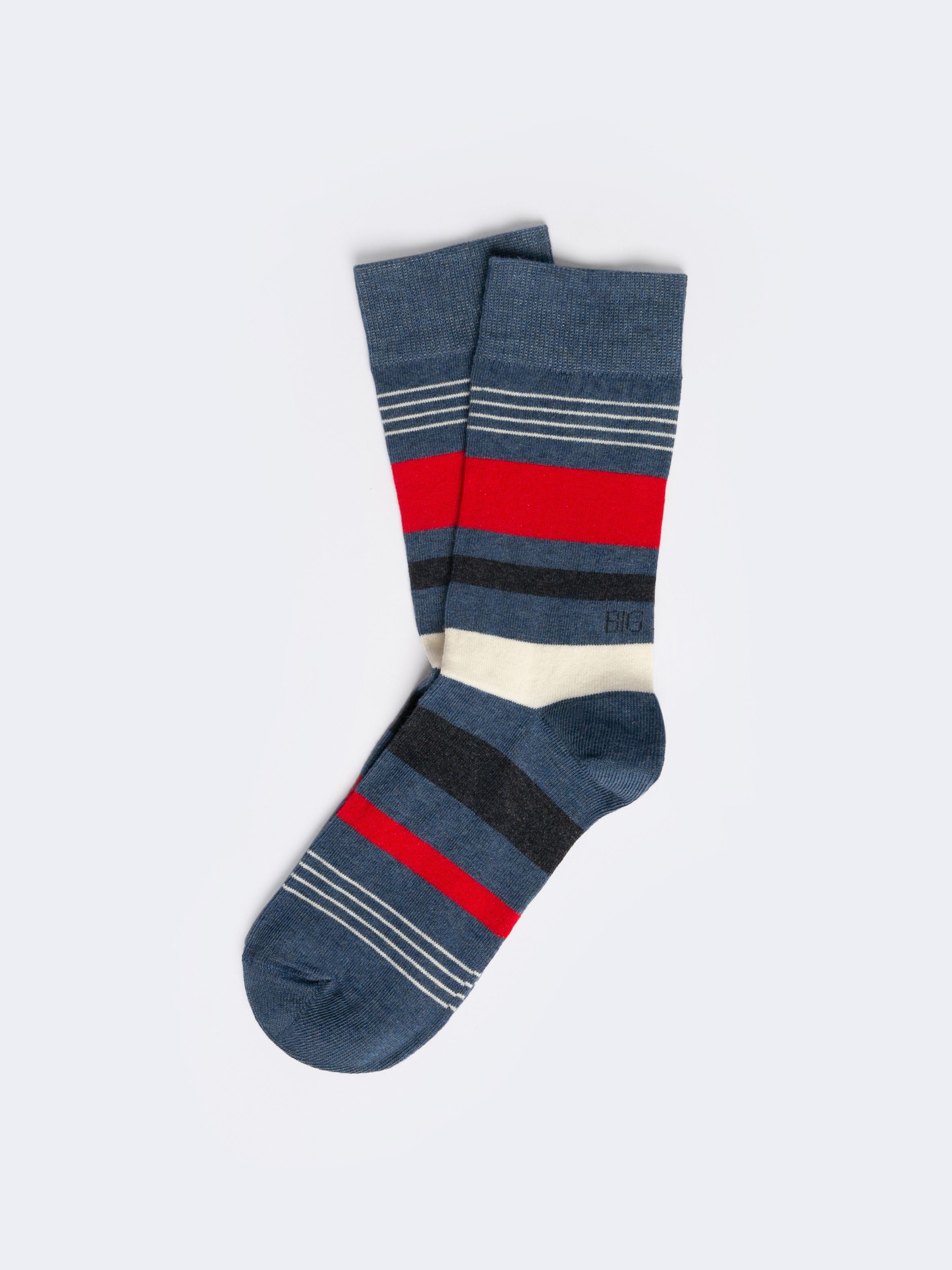 Levně Big Star Man's Knee Socks Socks 211009 Navy 401