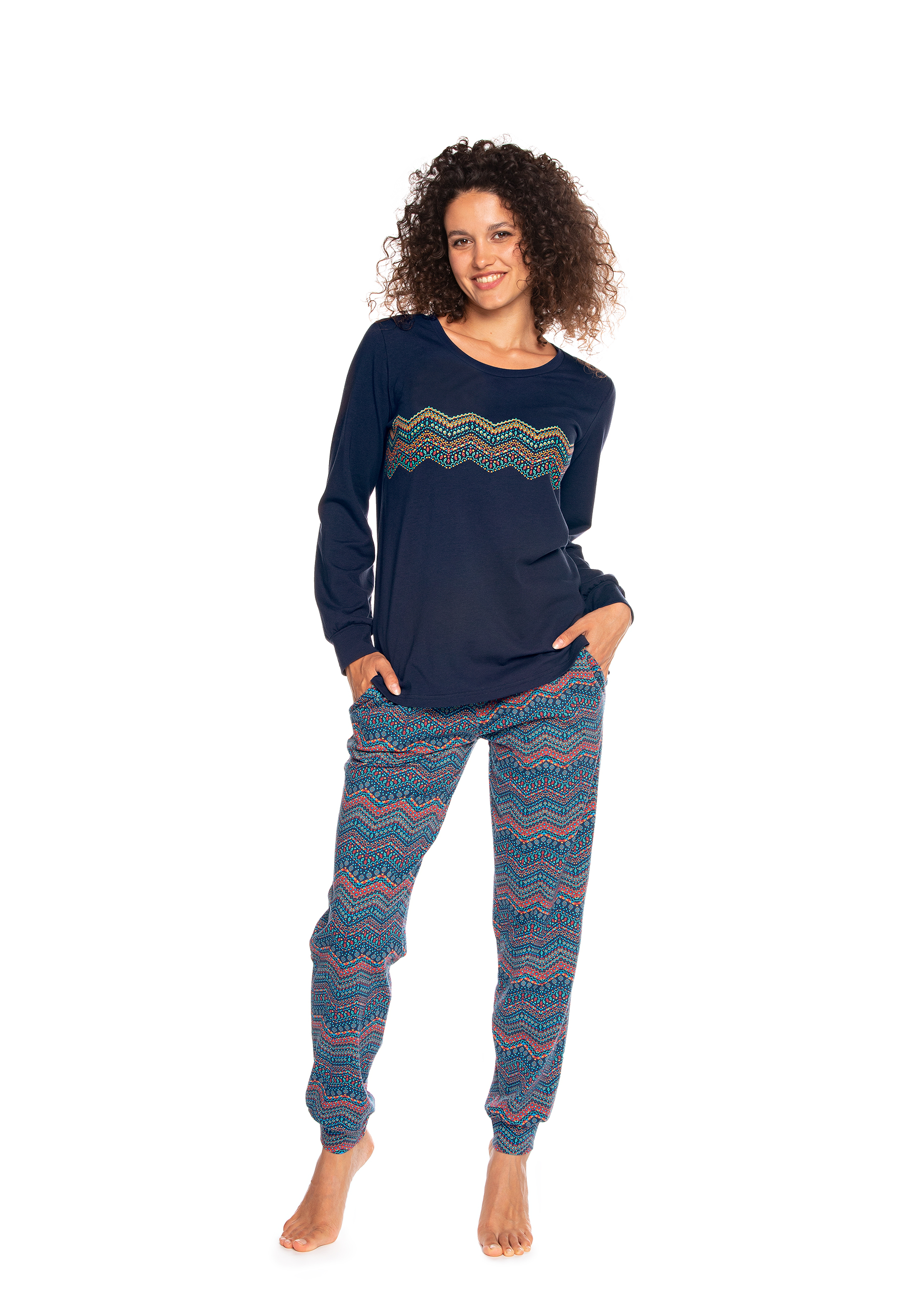 Levně Dámské pyžamo LAMA LAMA_Pyjamas_L-1432PY_Multicolour
