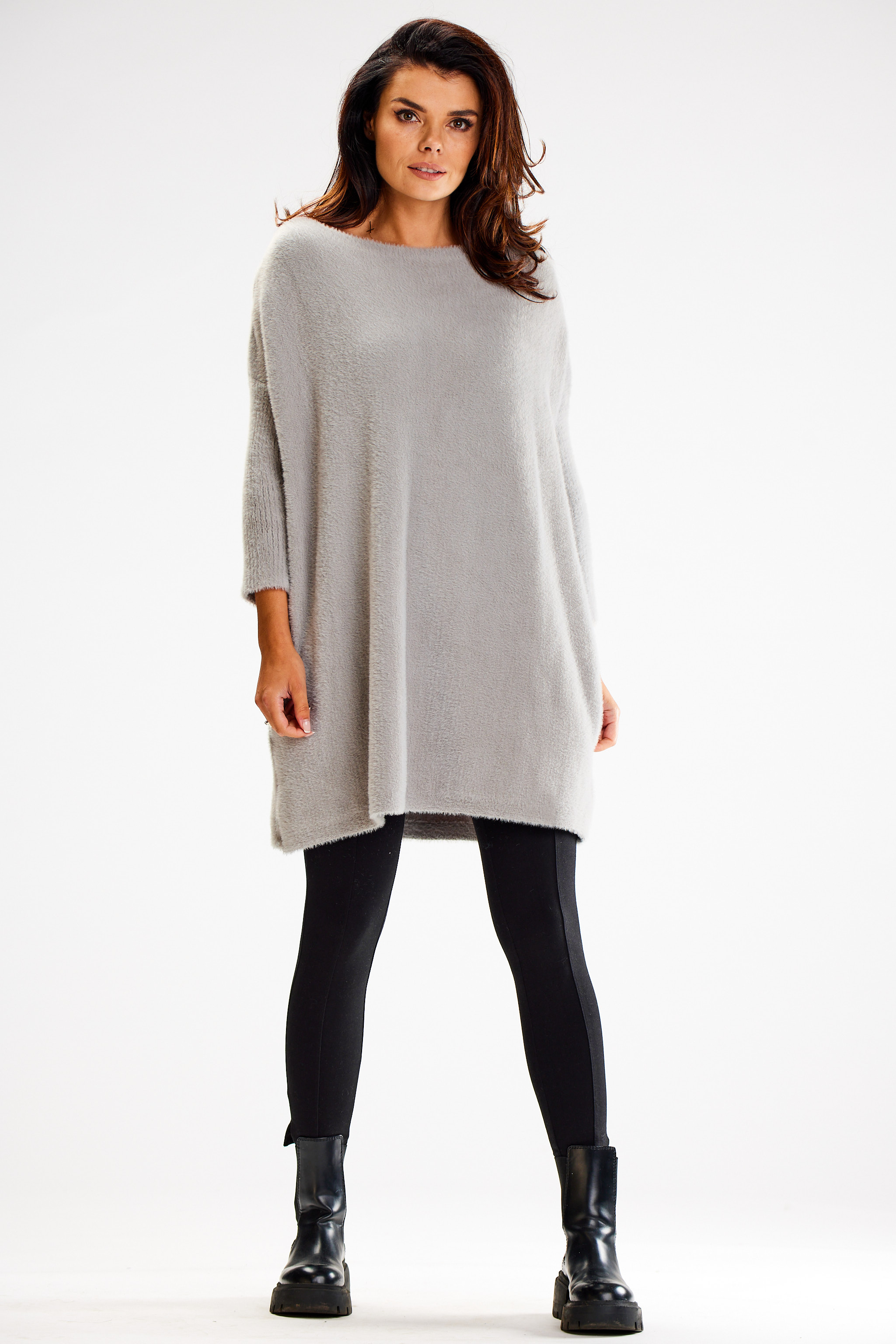Awama Woman's Dress A618 Grey
