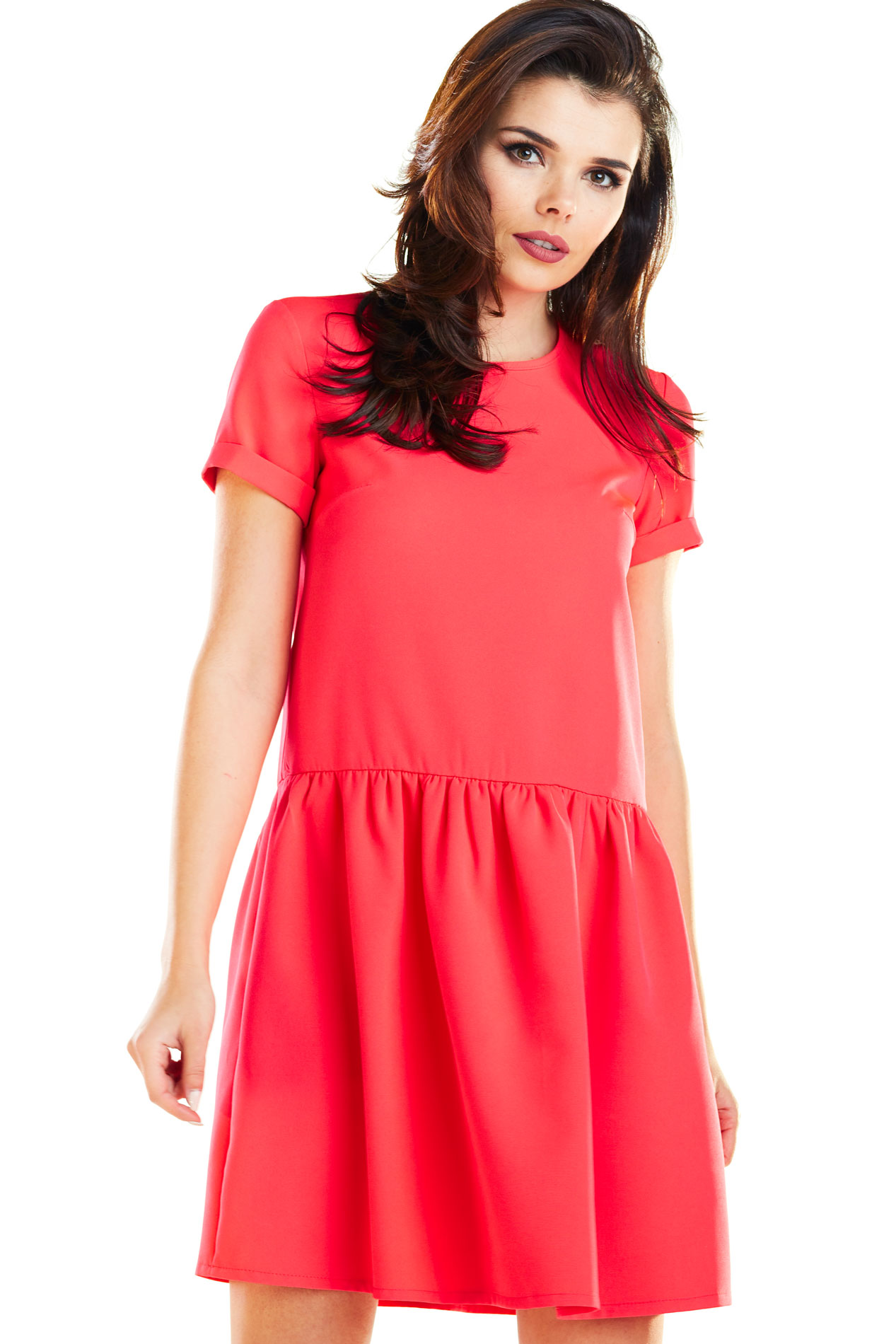 Awama Woman's Dress A277 Fuchsia