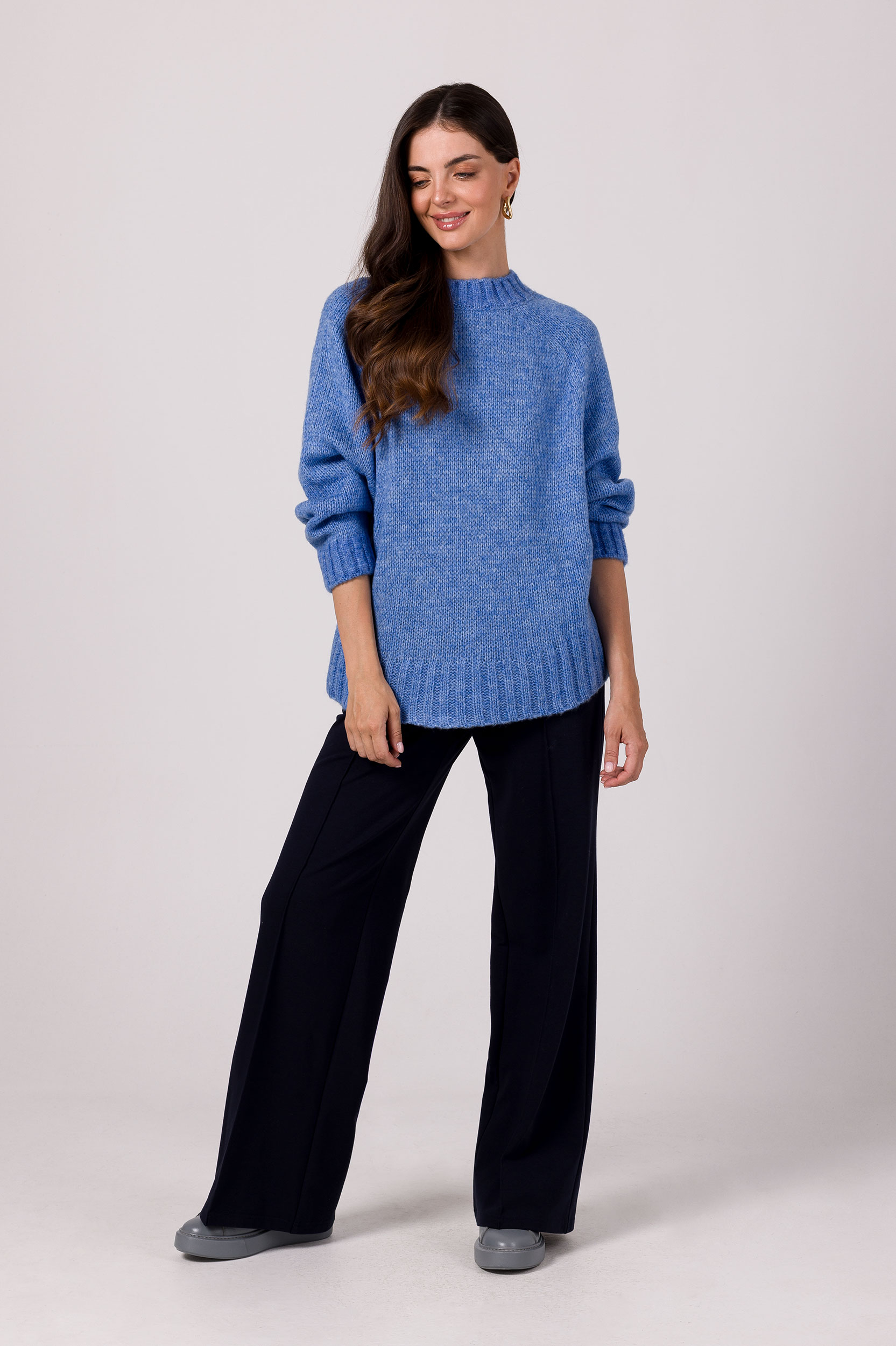Levně BeWear Woman's Knit Pullover BK105 Azure