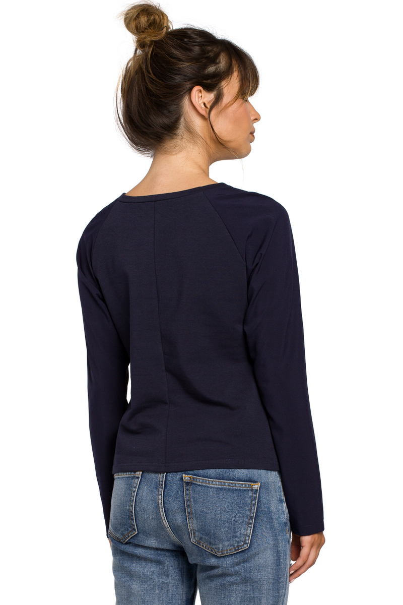 BeWear Woman's Blouse B047 Navy Blue