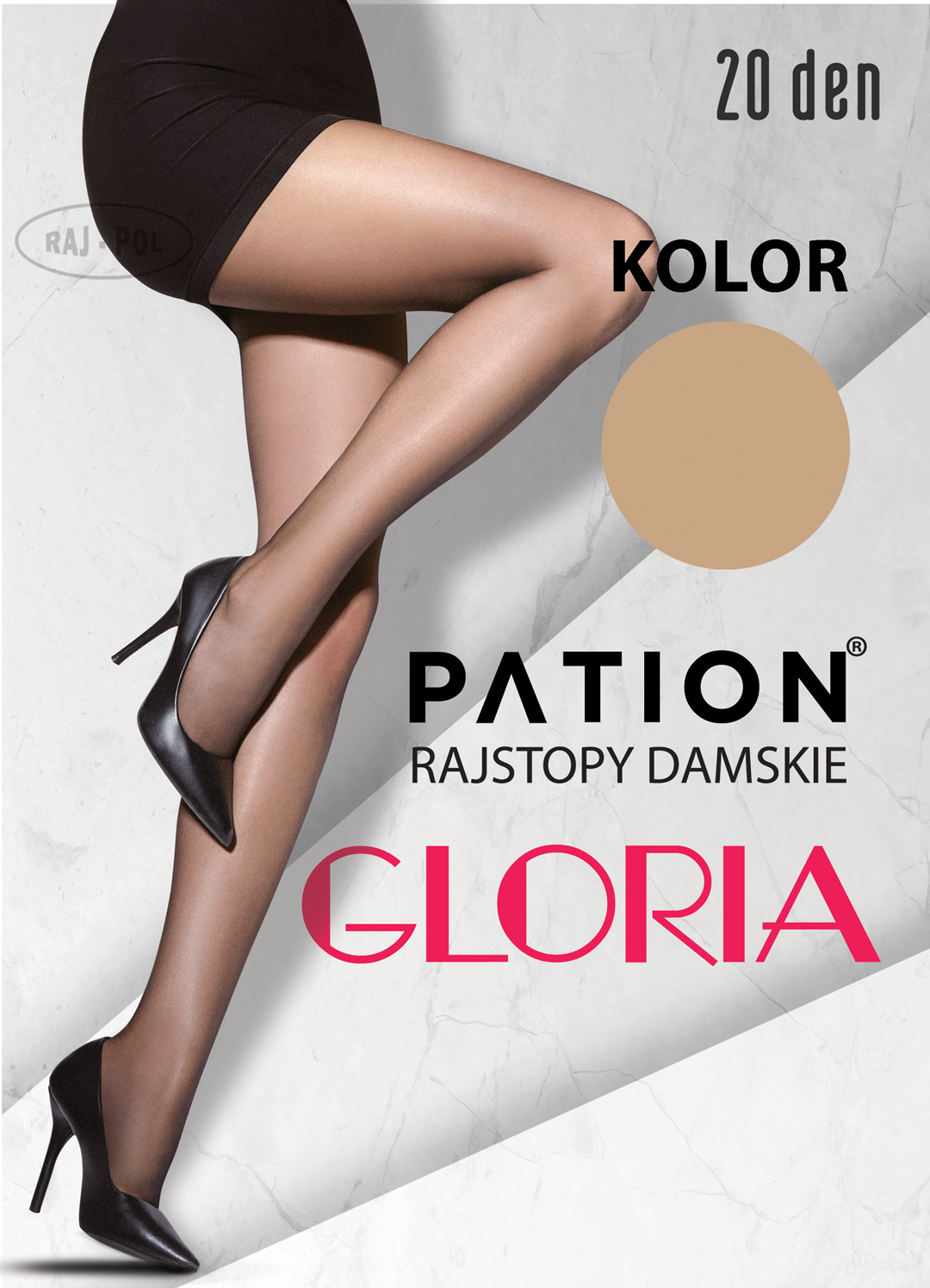 Levně Raj-Pol Woman's Tights Pation Gloria 20 DEN Daino