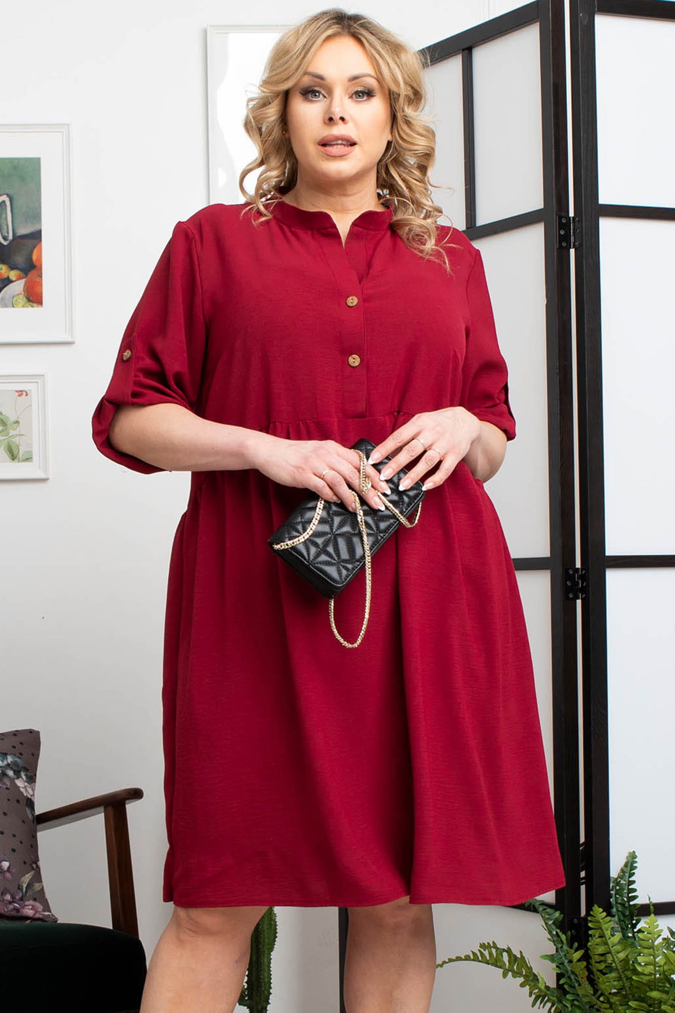 Rochie dama, Karko Buttoned