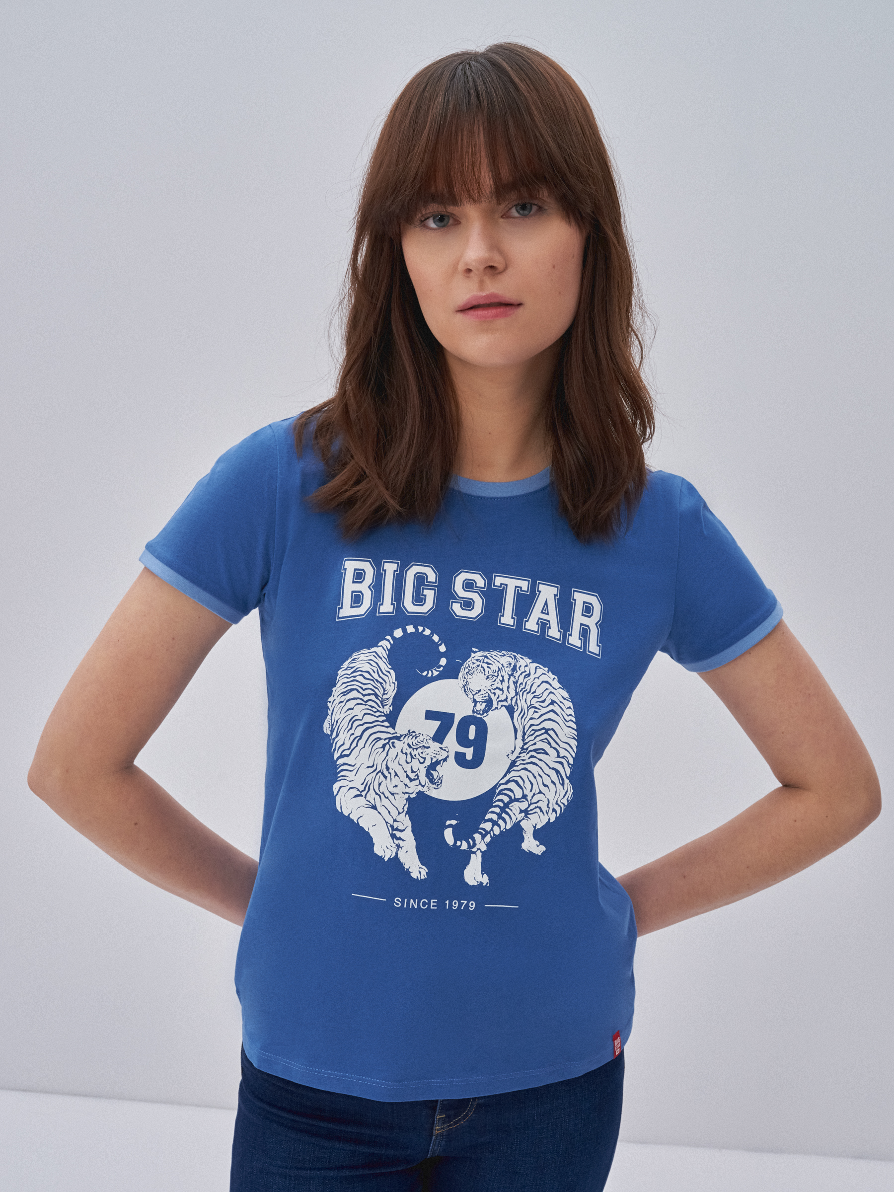 Big Star Woman′s T-shirt 152151 - modrá