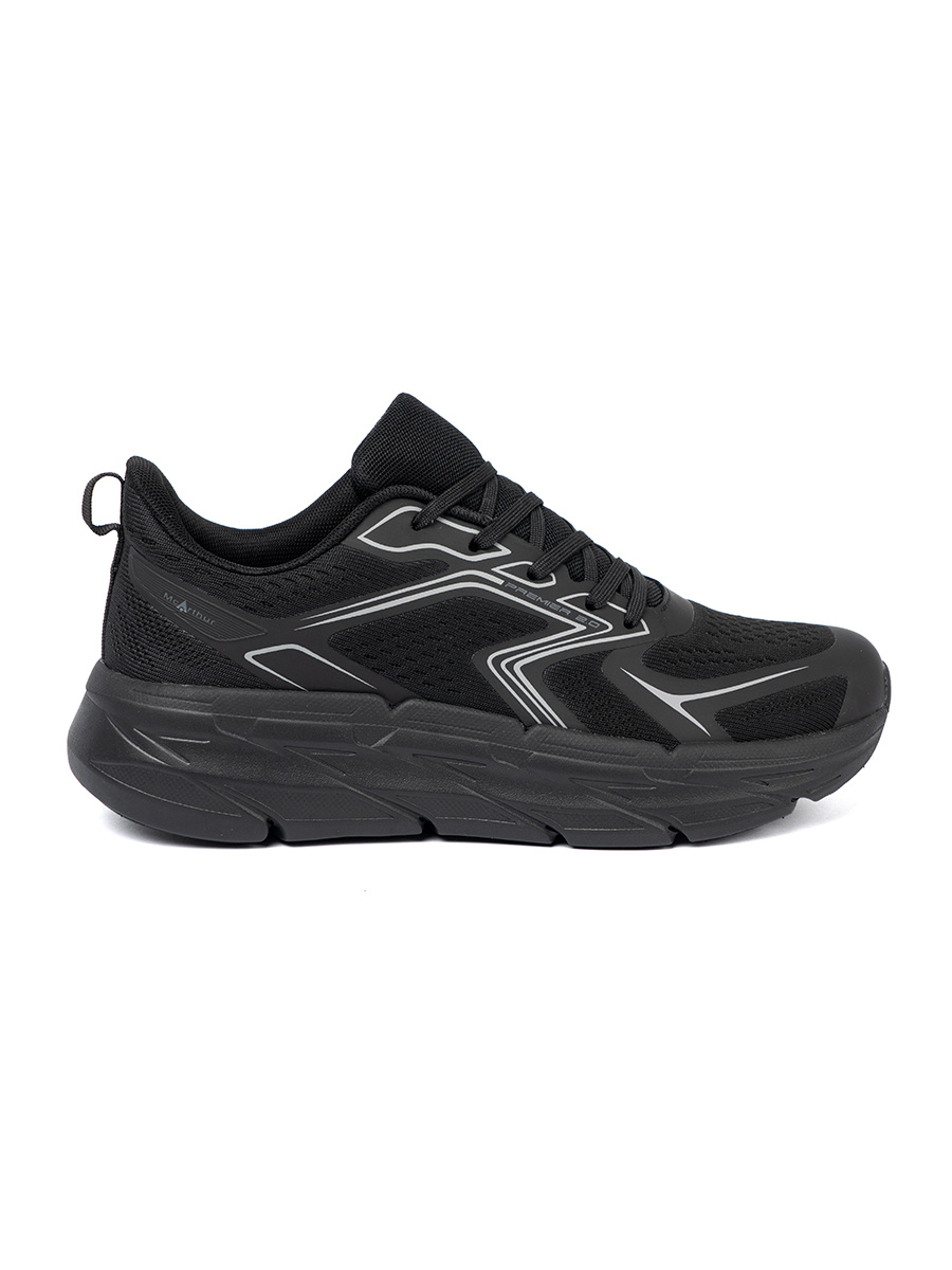 Shelvt Lightweight black sneakers with a thick McArthur sole