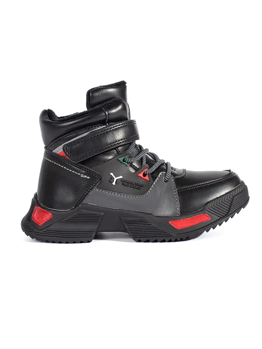 Shelvt Black padded boys boots