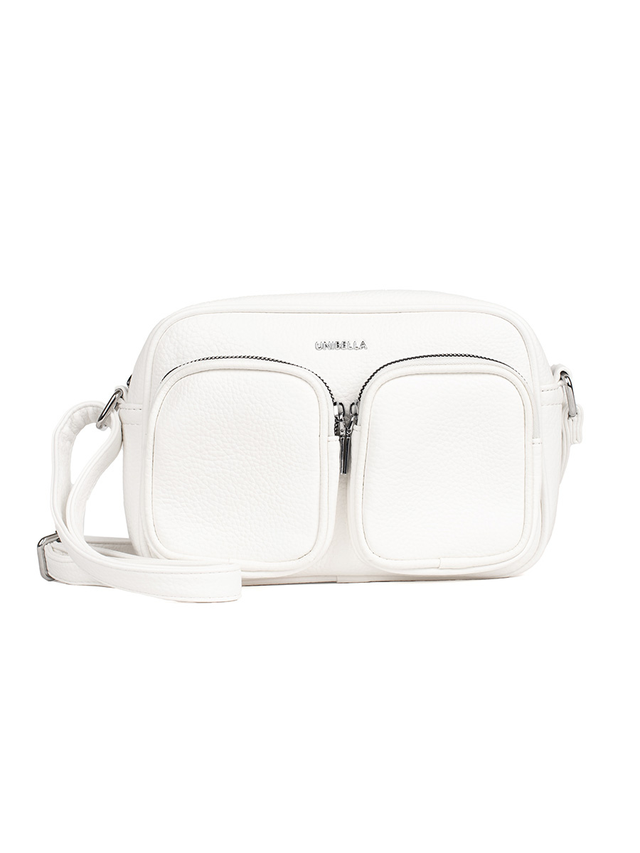Shelvt White small handbag with pockets