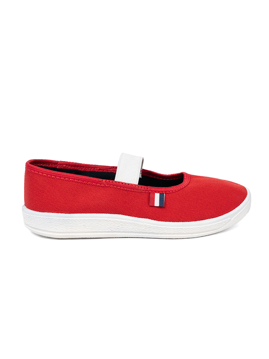 Shelvt Lightweight red shoes with elastic strap