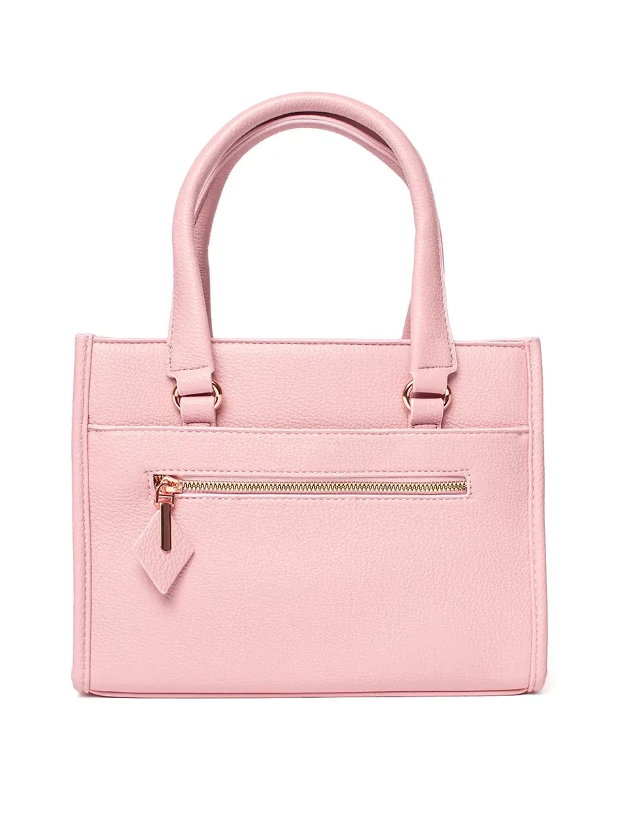 Shelvt Pink zipper bag