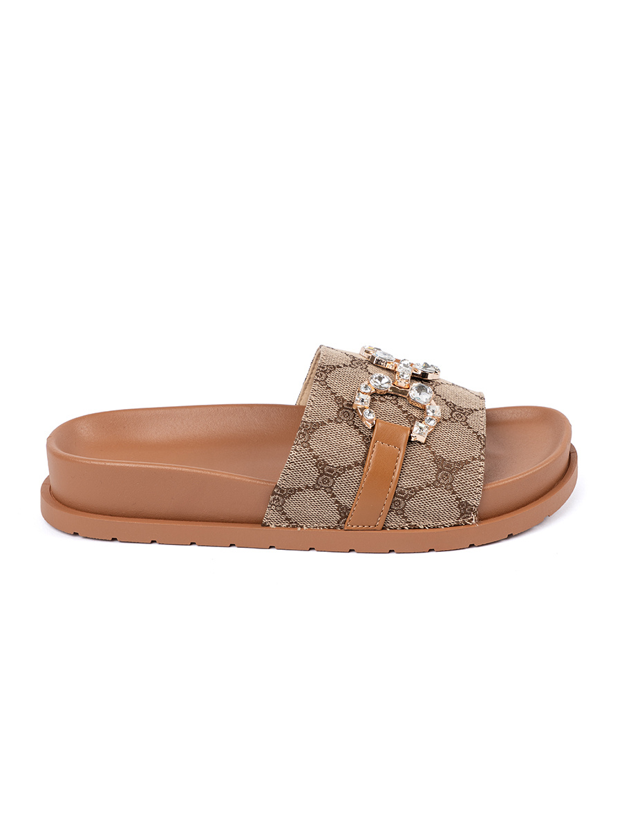 SEASTAR Brown flip-flops with decoration
