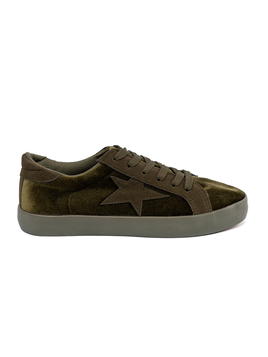 SEASTAR Dark green womens sneakers with a star