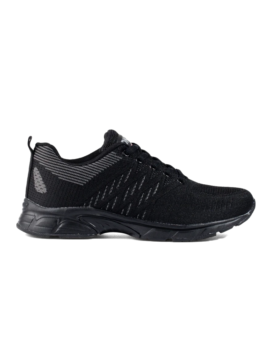 Shelvt Women's Black Textile Sports Shoes DK