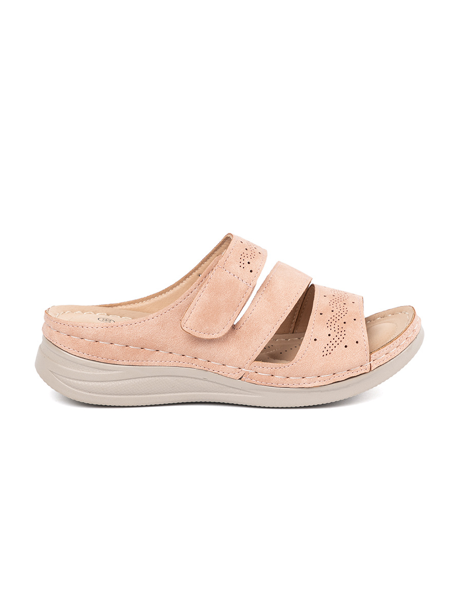 SEASTAR Light pink flip-flops on a low wedge