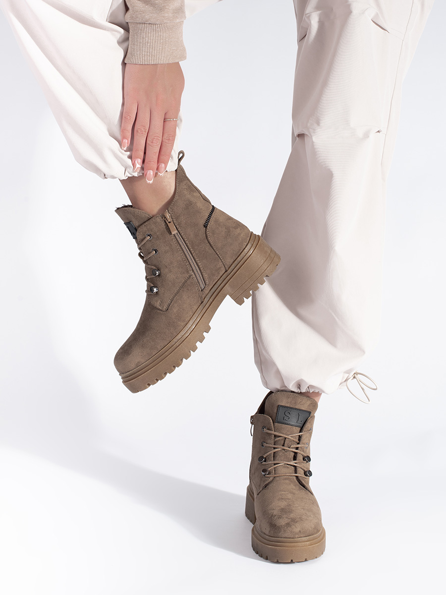 Beige womens hiking boots Sergio Leone