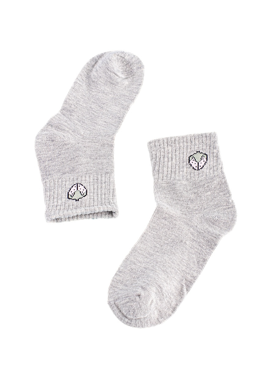 Children's socks Shelvt gray strawberry