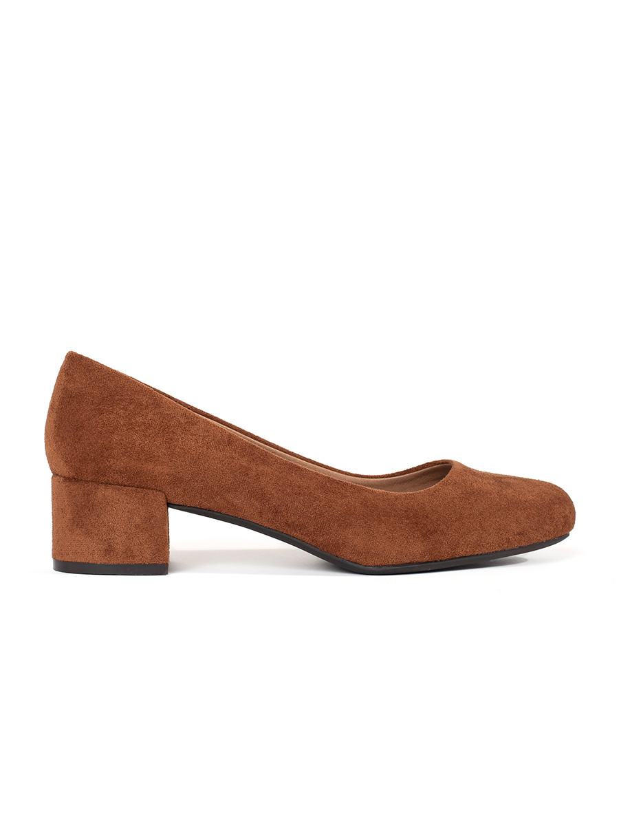 SERGIO LEONE Light brown suede pumps on a heel