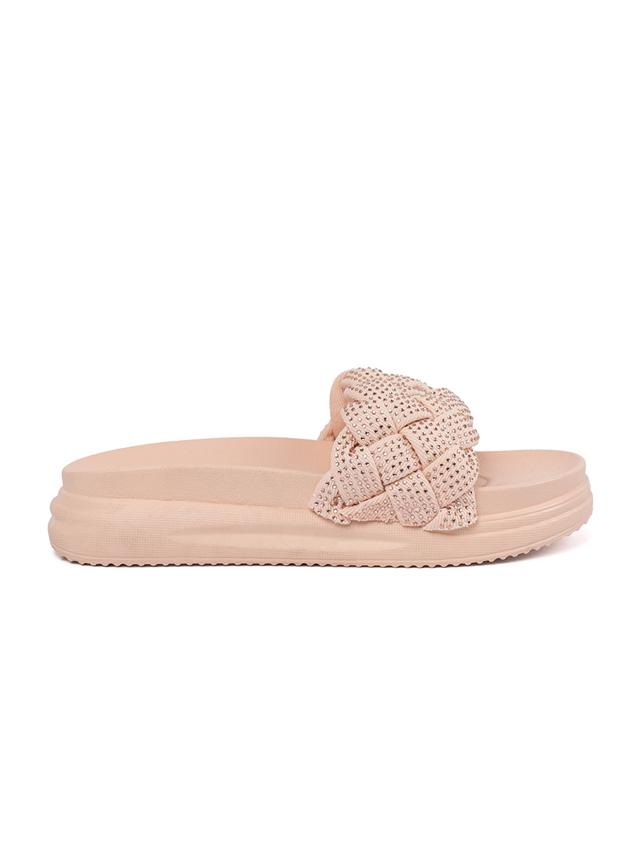 SEASTAR Pink flip-flops with crystals