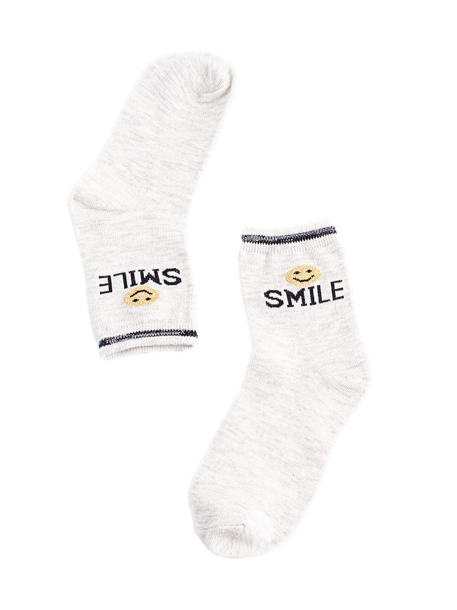 Children's socks Shelvt light gray Smile