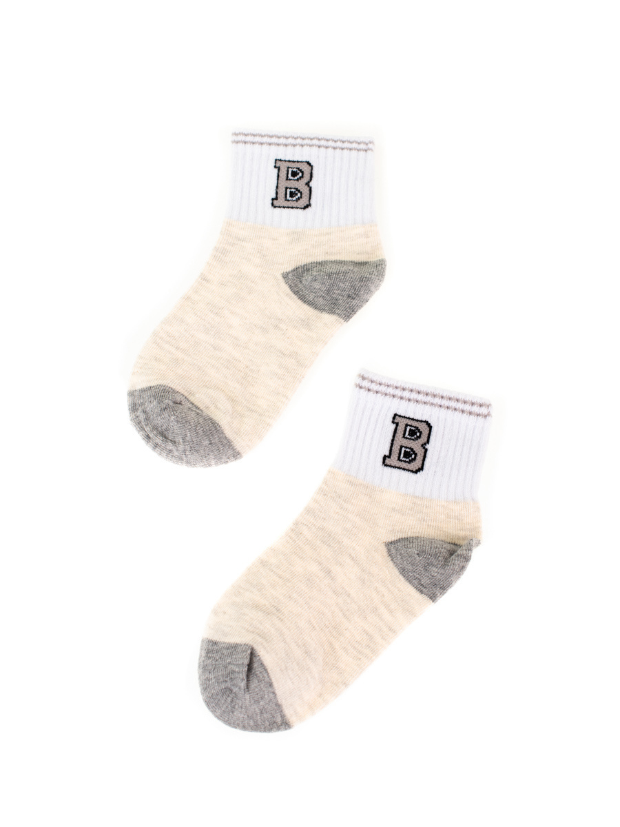 Children's socks Shelvt beige with a star