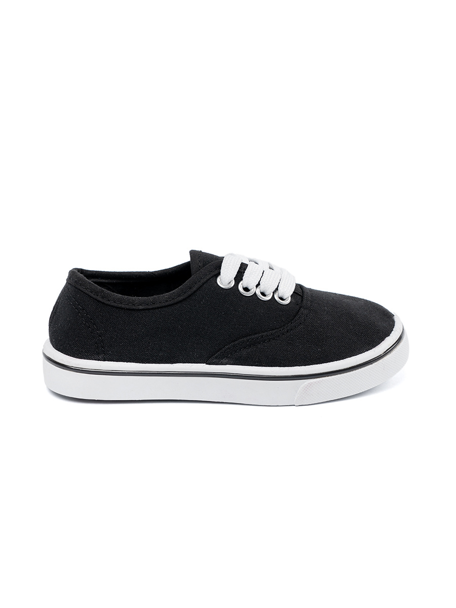 Shelvt Classic black sneakers for kids