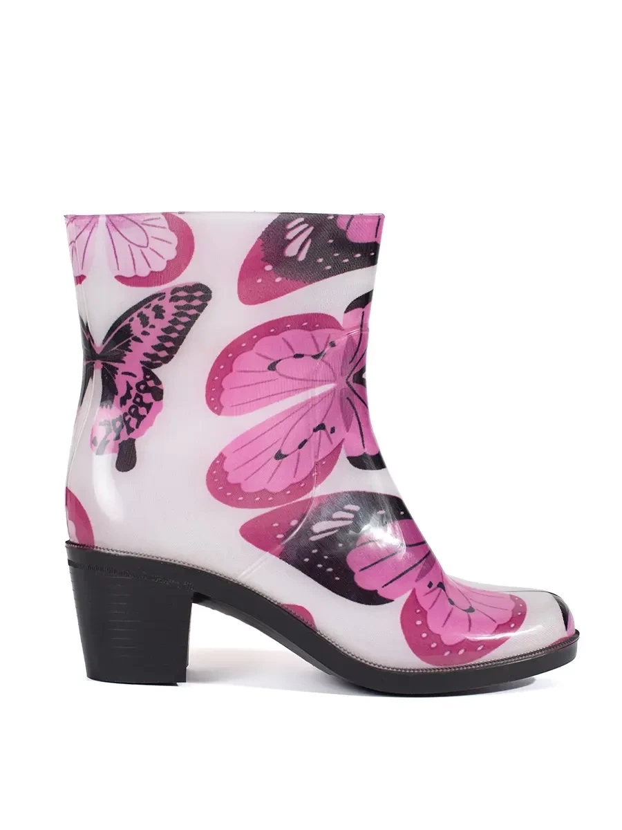 Shelvt Butterfly wellingtons with heels