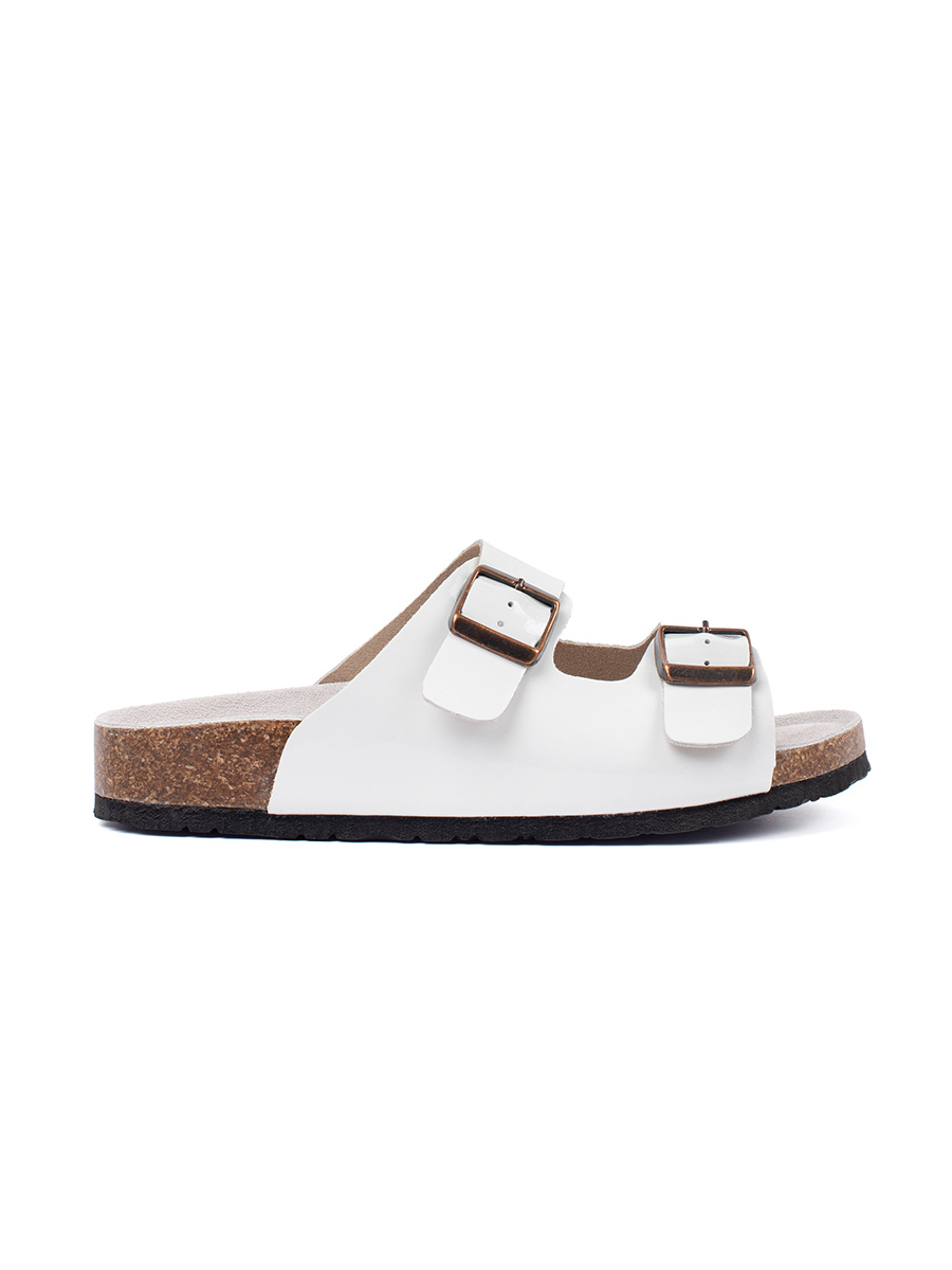 GOODIN White flat sandals