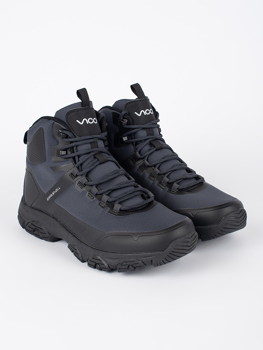 VICO Mens navy blue winter boots with ties