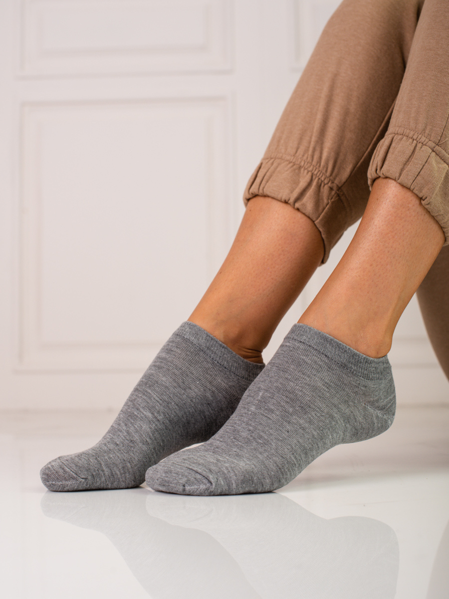 Χαμηλές κάλτσες για γυναίκες Shelovet σκούρο γκρι