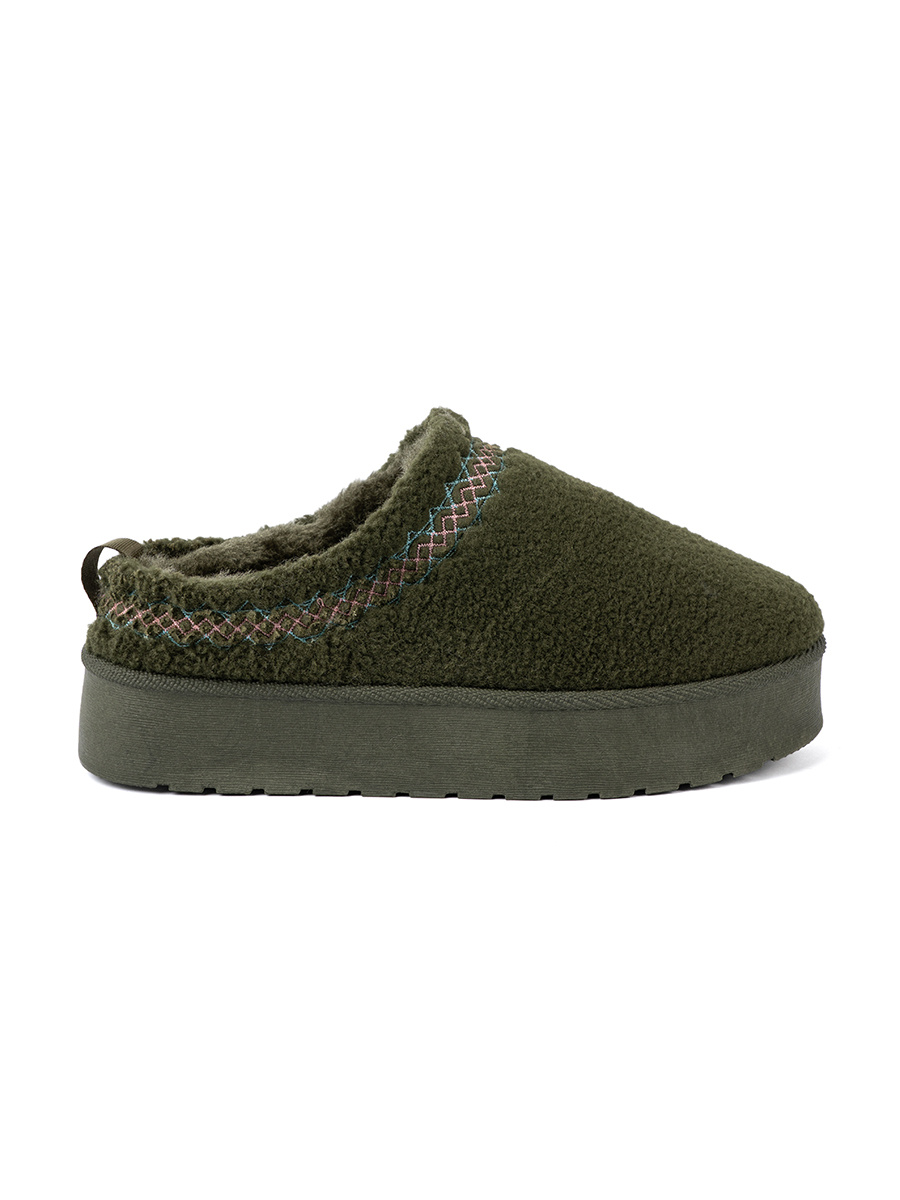 Shelvt Dark green, soft boots ala snow boots without a heel