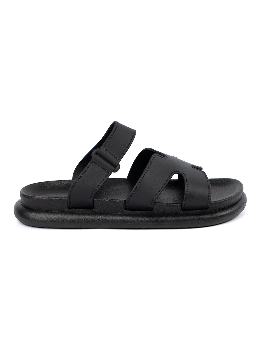 SEASTAR Black womens flip-flops on a flat sole