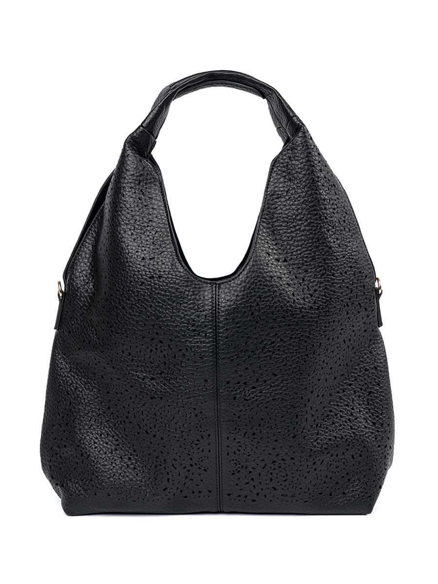 Shelvt Black openwork shoulder bag