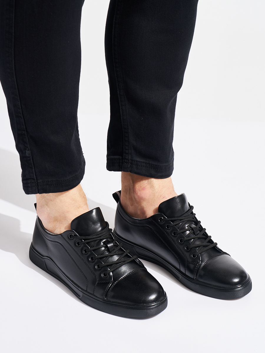 marka niezdefiniowana Mens black sports shoes