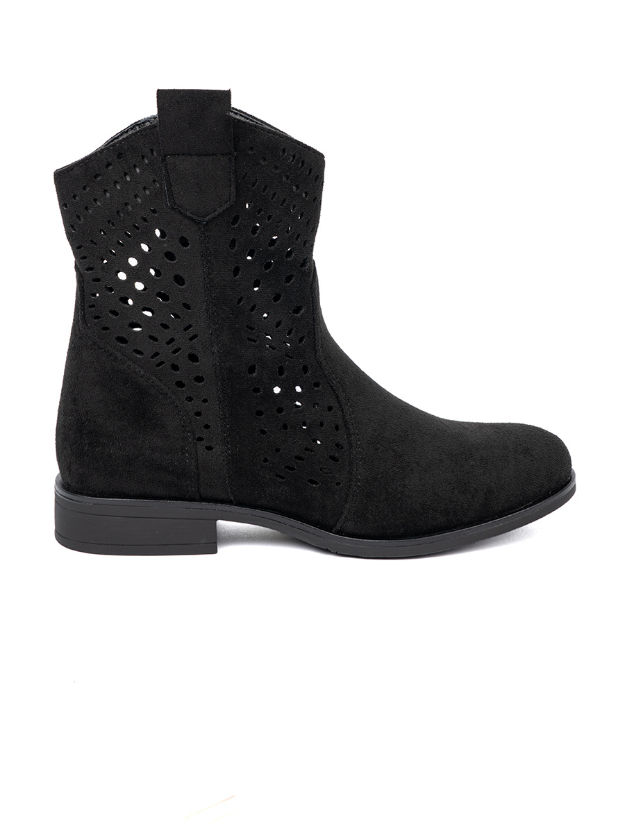 SEASTAR Black openwork boots in cowboy style
