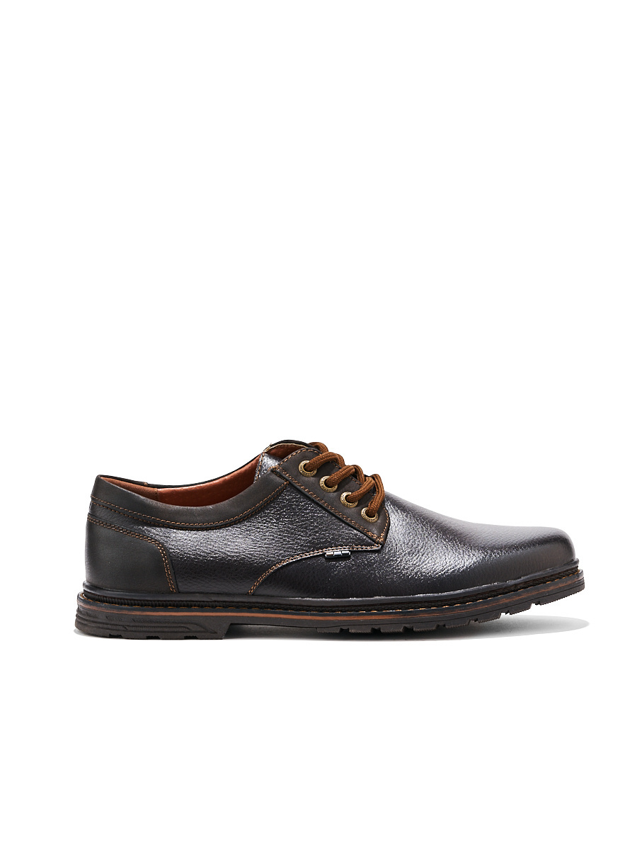 Shelvt Mens Brown Lace-Up Shoes