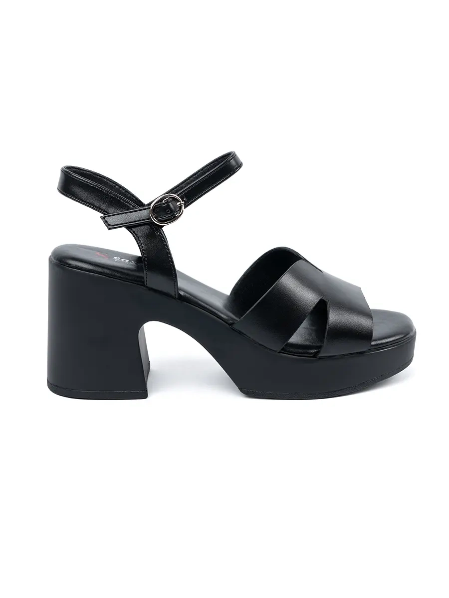 SEASTAR Black heeled sandals