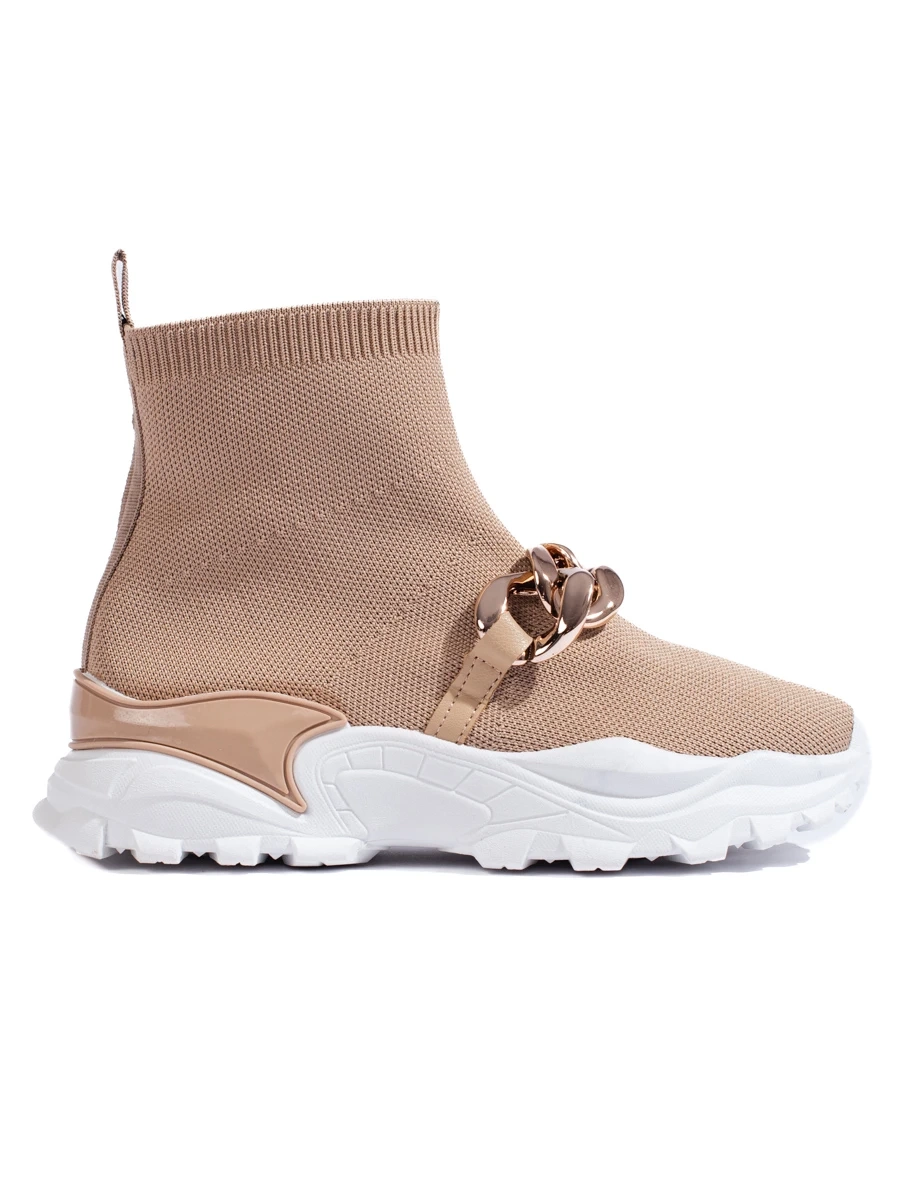 TRENDI SLIP-ON SNEAKERS WITH CHAIN