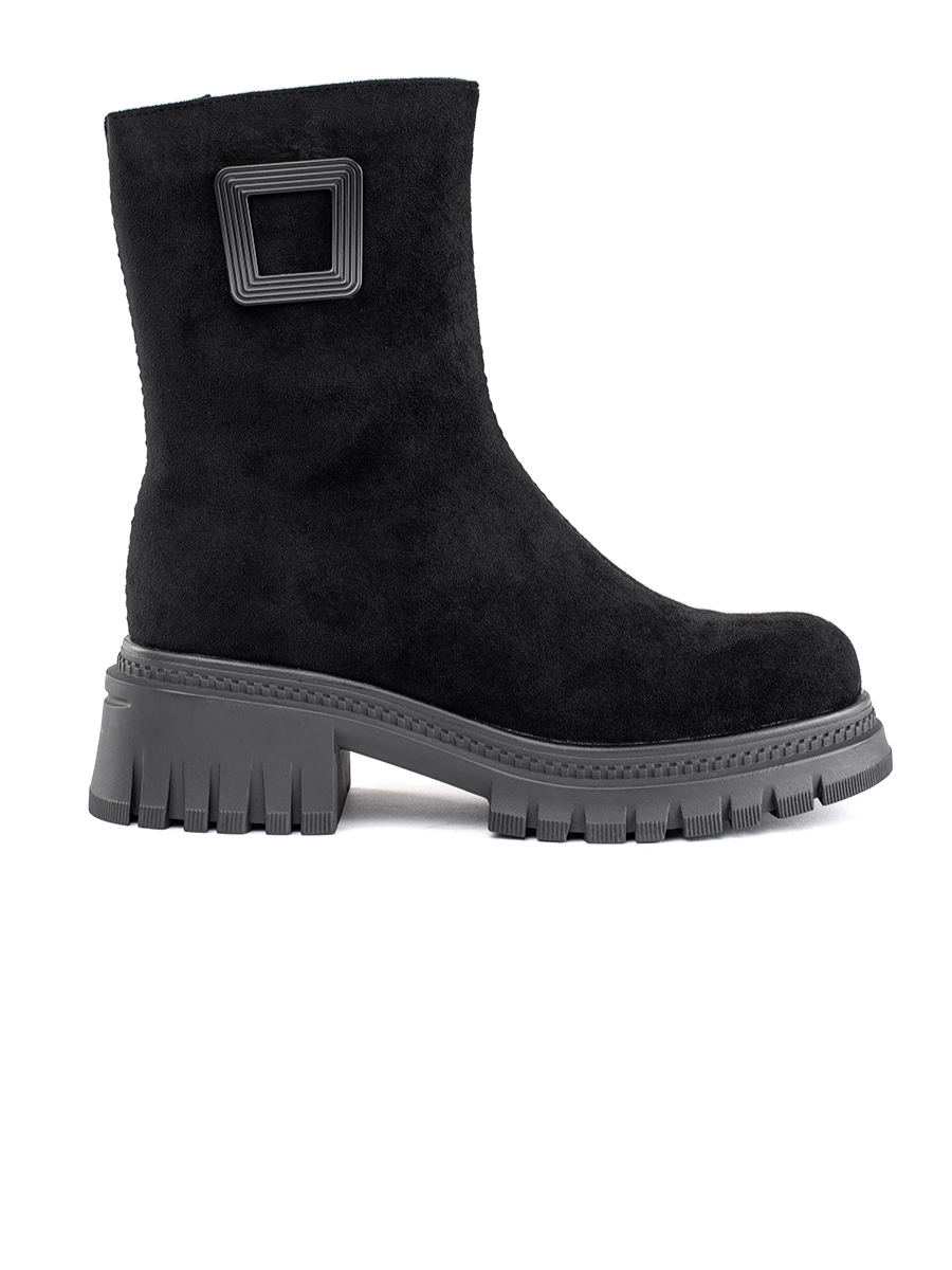 GOODIN Womens black boots with a thick sole
