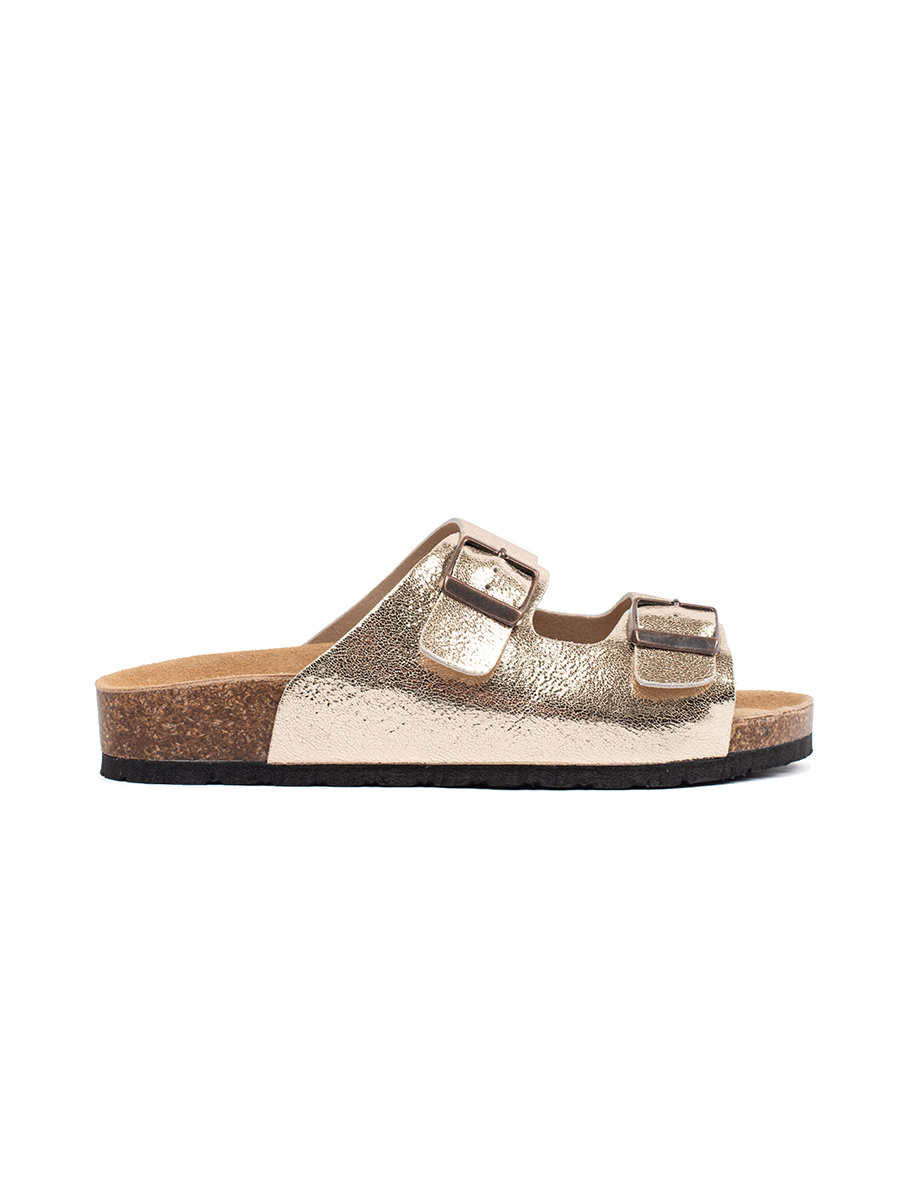 GOODIN Gold flat sandals