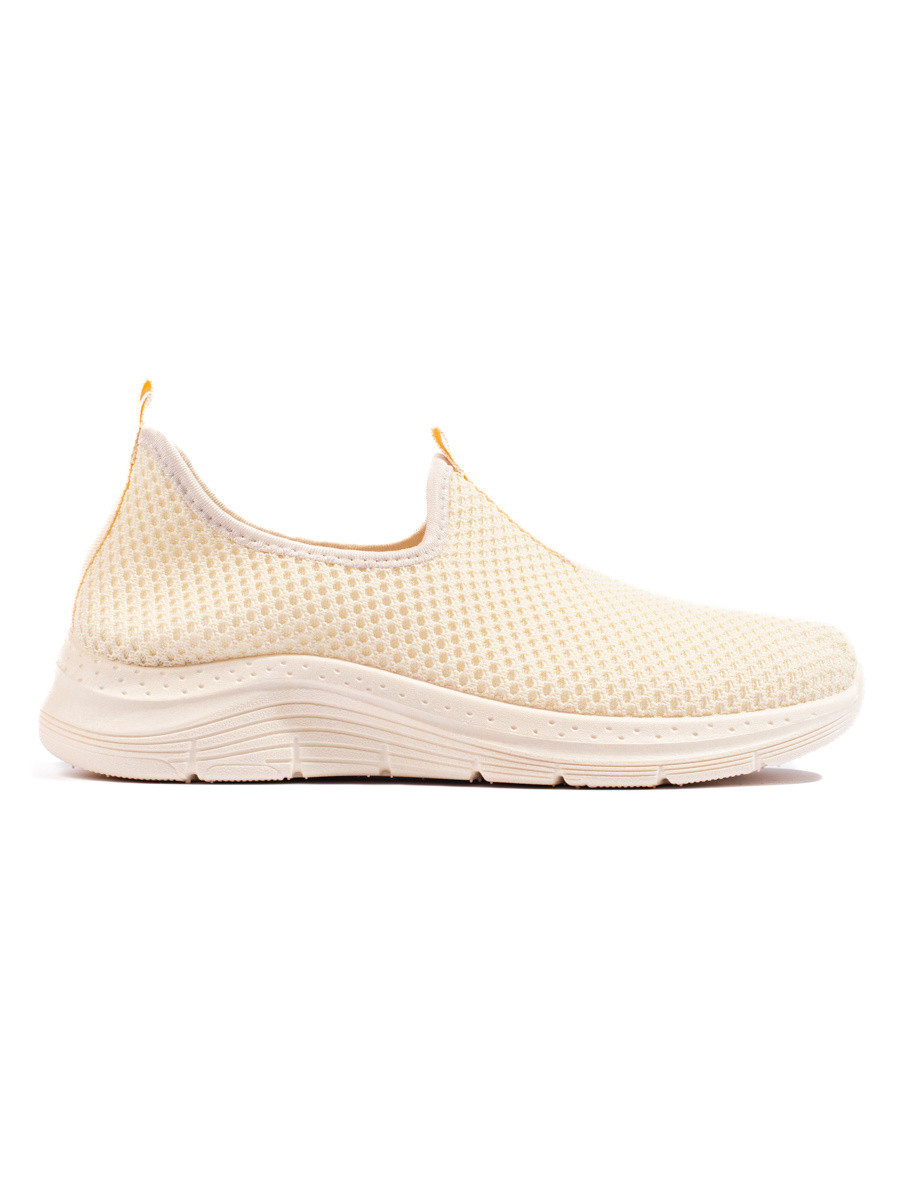 Shelvt Beige textile sports shoes