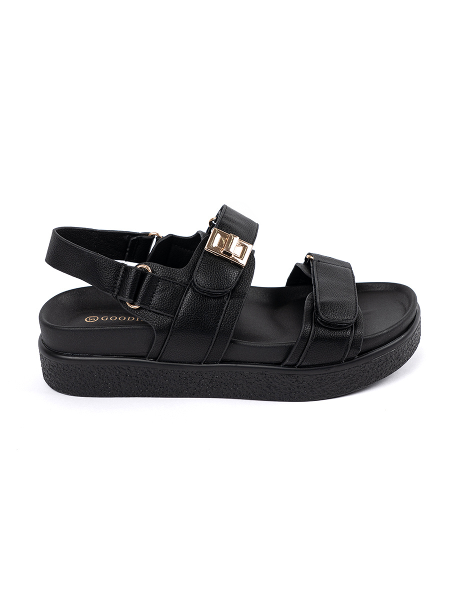 GOODIN Black elegant platform sandals