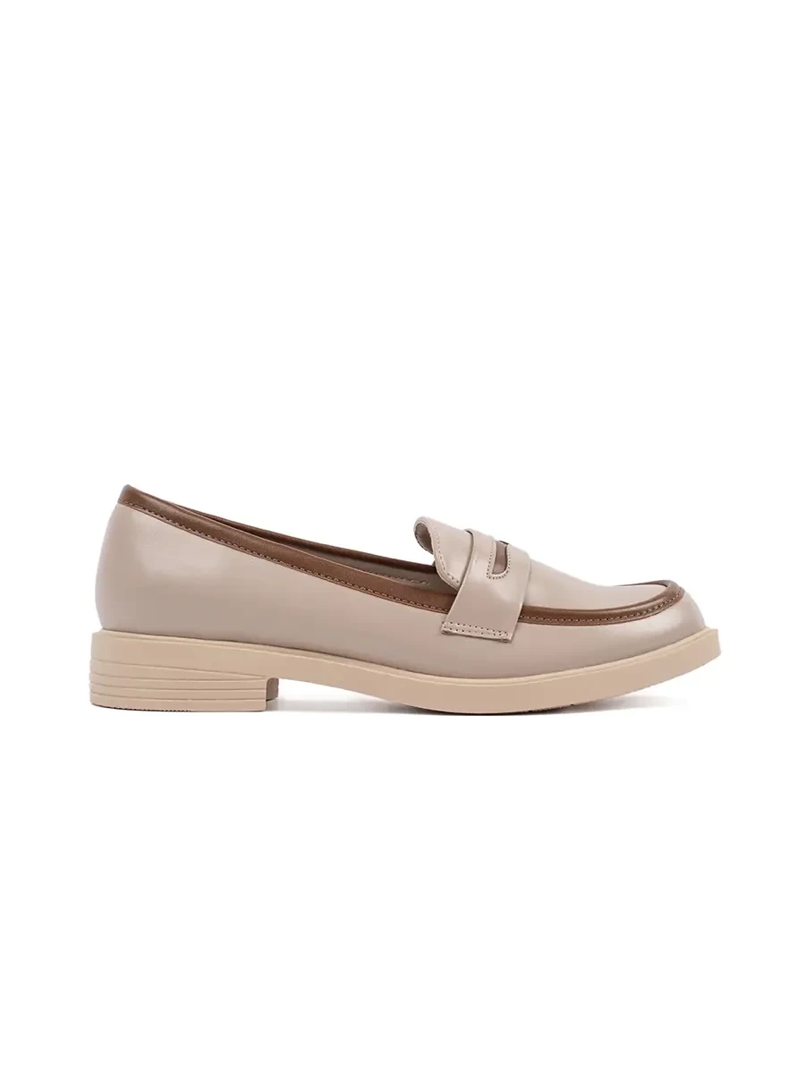 GOODIN Beige elegant womens loafers