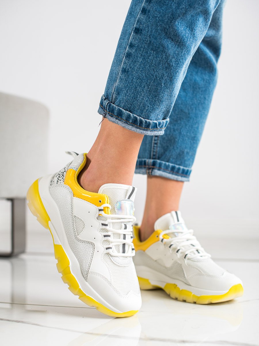 nike yellow platform shoes